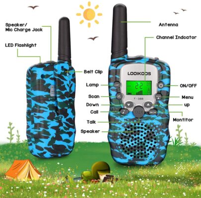 LOOIKOOS Walkie Talkies for Kids