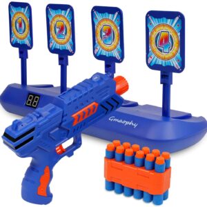 Digital Shooting Targets with Foam Dart Toy Shooting Blaster