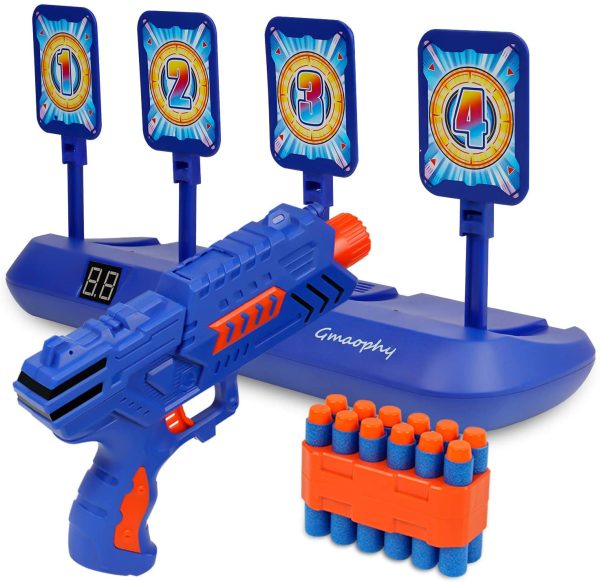 Digital Shooting Targets with Foam Dart Toy Shooting Blaster