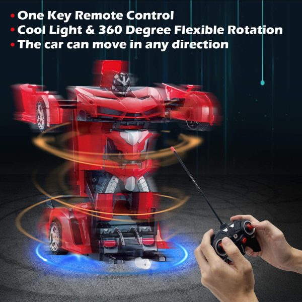 AMENON Remote Control Transform Car Robot Toy