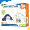 Tiny Land Kids Fort Building Kits 130 Pieces Creative Fort