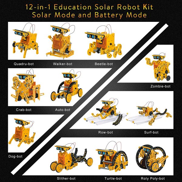 STEM 12 in 1 Education Solar Robot Toys