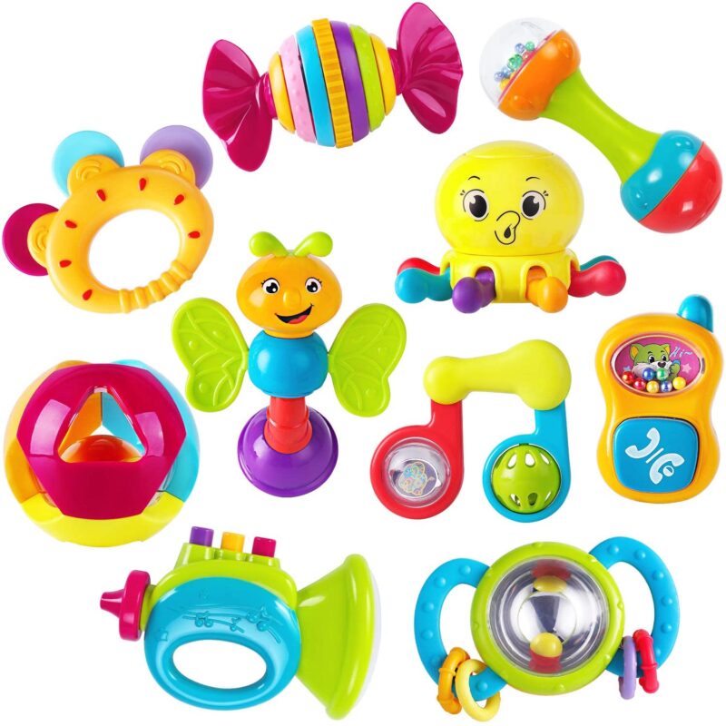 iPlay iLearn 10pcs Baby Rattles