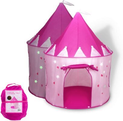 Princess Castle Play Tent With Glow In The Dark Stars