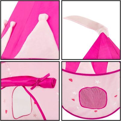 Princess Castle Play Tent With Glow In The Dark Stars