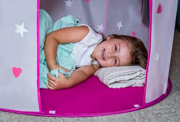 Princess Castle Play Tent With Glow In The Dark Stars