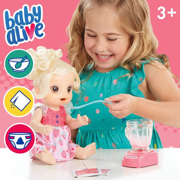 Baby Alive Magical Mixer Baby Doll Strawberry Shake