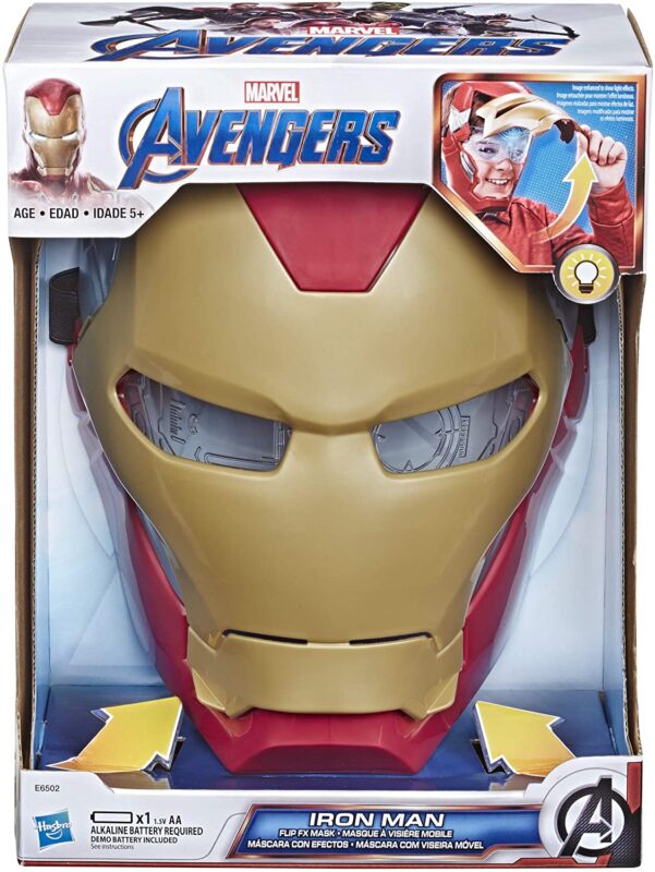 Avengers Marvel Iron Man Flip FX Mask