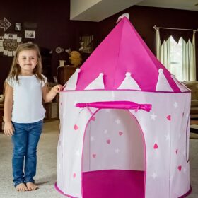 Princess Castle Play Tent With Glow In The Dark Stars