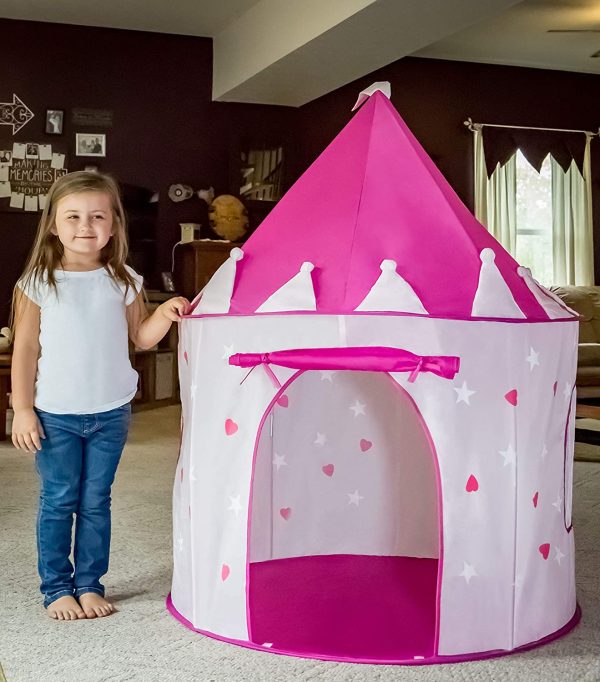 Princess Castle Play Tent With Glow In The Dark Stars