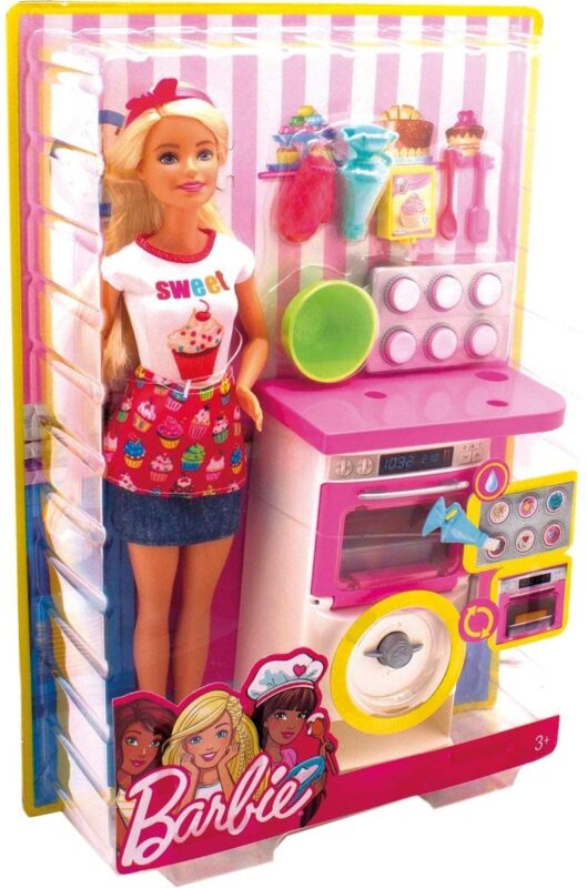 Barbie Doll with Oven & Rising Food