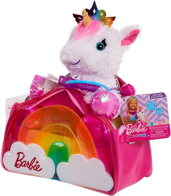 Barbie Dreamtopia 8-Piece Doctor Set with Unicorn Plush