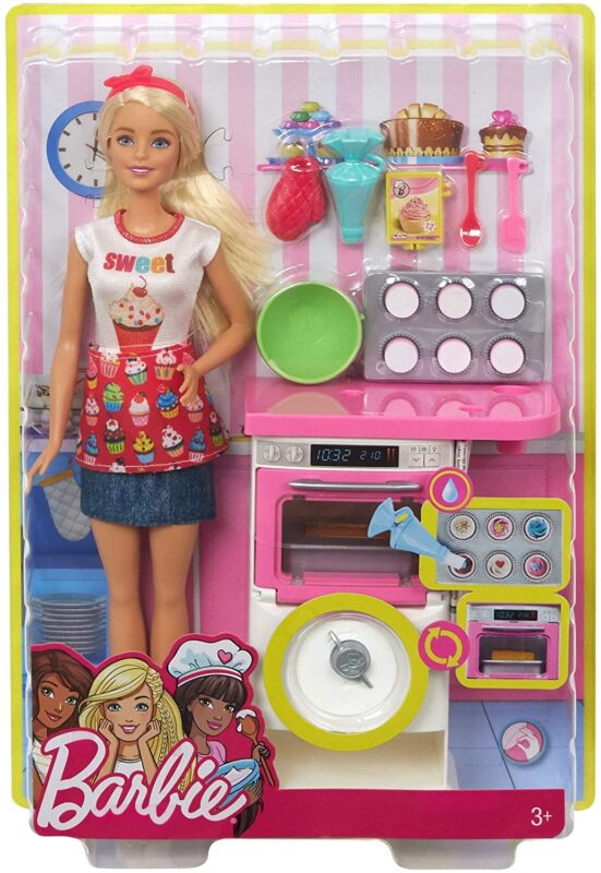 Barbie Doll with Oven & Rising Food