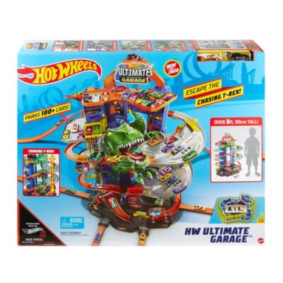 Hot Wheels City Ultimate Garage Track Set with 2 Toy Cars