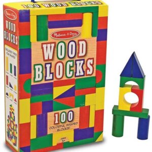 Melissa & Doug 100-Piece Wood Blocks Set