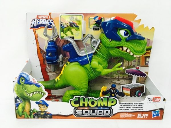Playskool Heroes Chomp Squad Troopersaurus and Bobby Badge