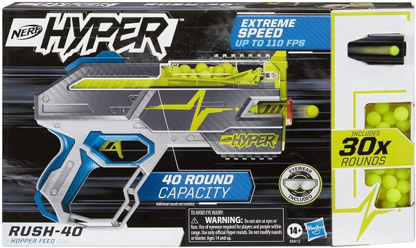 NERF Hyper Rush-40 Pump-Action Blaster