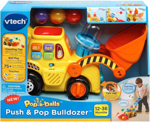 VTech Pop-a-Balls Push & Pop Bulldozer