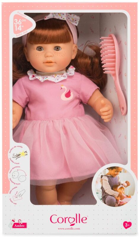 Corolle - Ambre 14’’ Doll with Brush for Real Hair Play