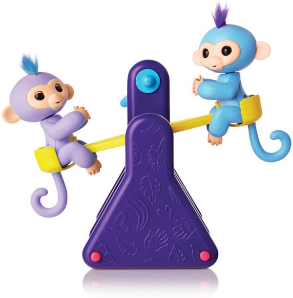 WowWee Fingerlings Playset – See-Saw with 2 Baby Monkey