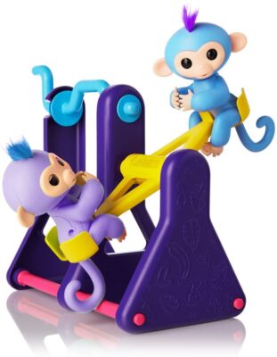 WowWee Fingerlings Playset – See-Saw with 2 Baby Monkey