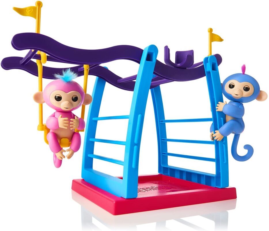 WowWee Swing Playground with 2 Fingerlings Baby Monkey