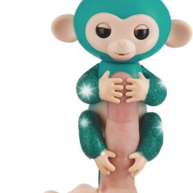 Fingerlings Glitter Monkey - Quincy - Teal Glitter