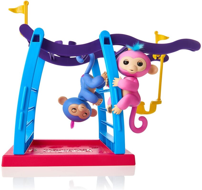 WowWee Swing Playground with 2 Fingerlings Baby Monkey