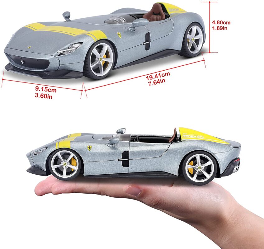 Bburago 1:24 R&P Ferrari Monza SP-1 - Grey