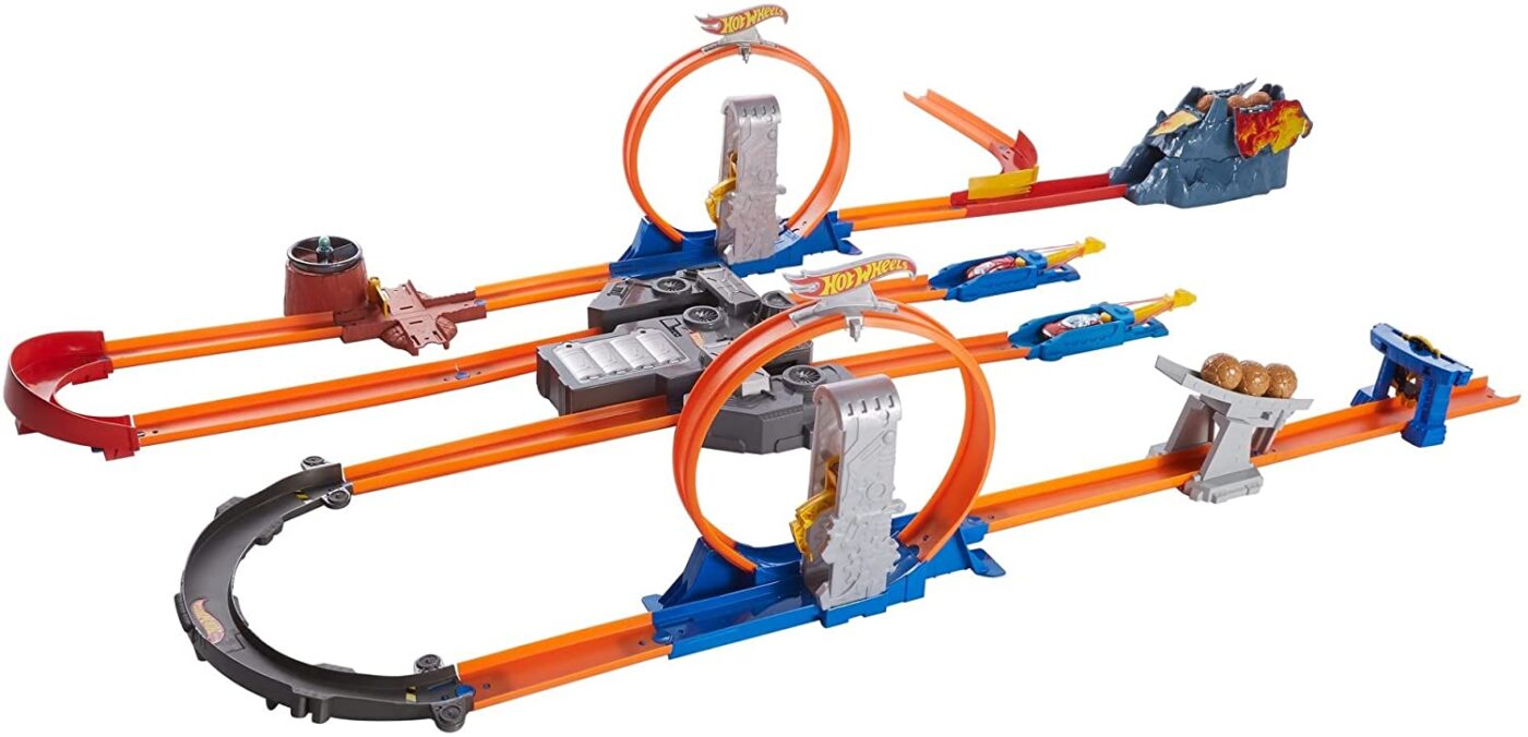 Hot Wheels Track Builder Total Turbo Takeover Track Set