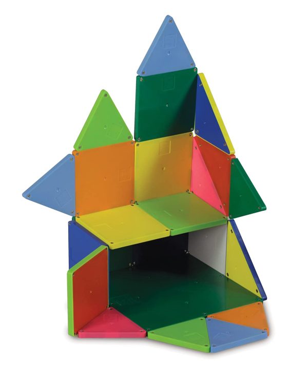 Magna Tiles 48 Piece Solid Colors Deluxe Set