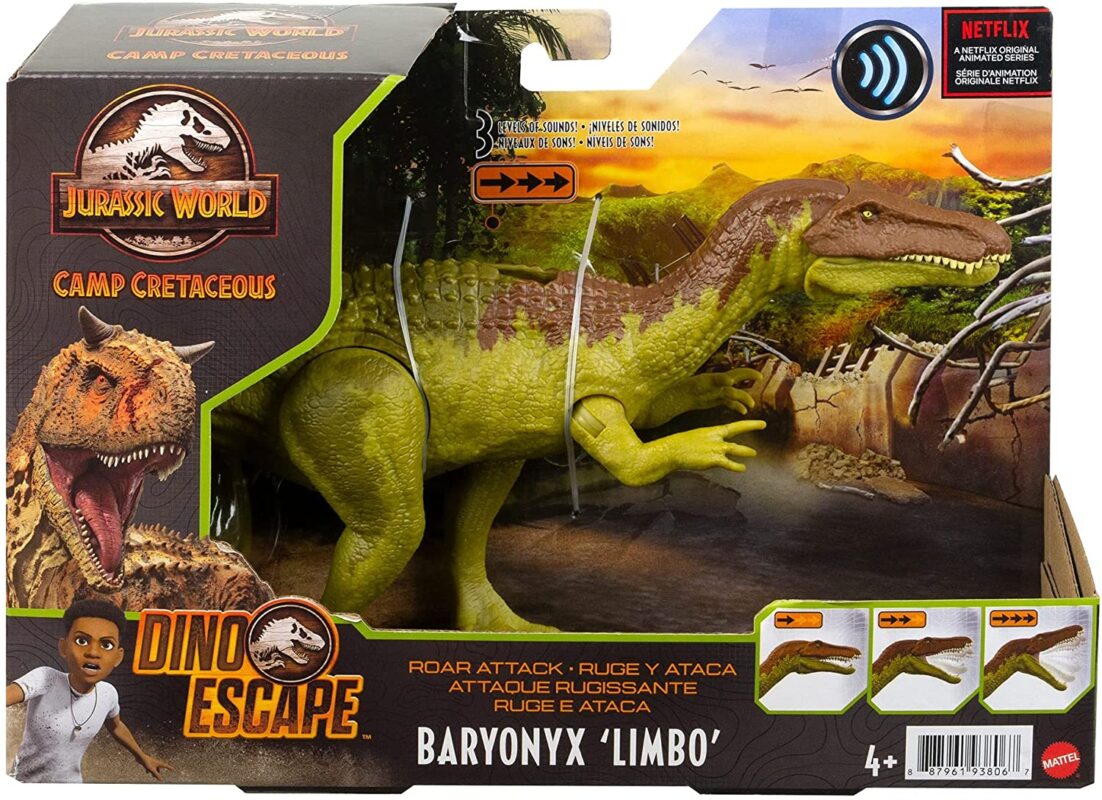 Jurassic World Roar Attack Baryonyx Limbo Camp Cretaceous Dinosaur Figure