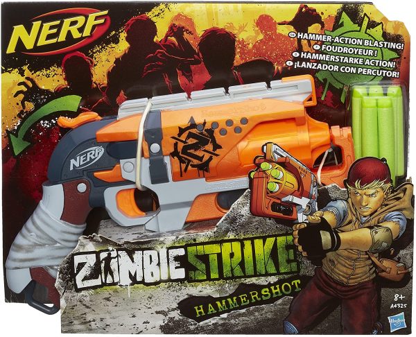 NERF Zombie Strike Hammer Shot Elite Toy Gun