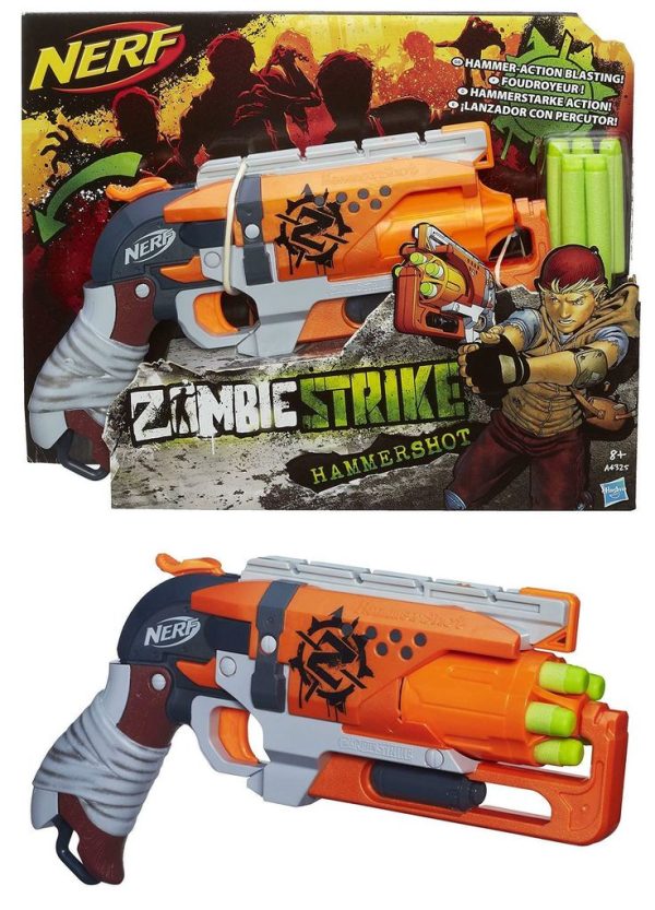 NERF Zombie Strike Hammer Shot Elite Toy Gun