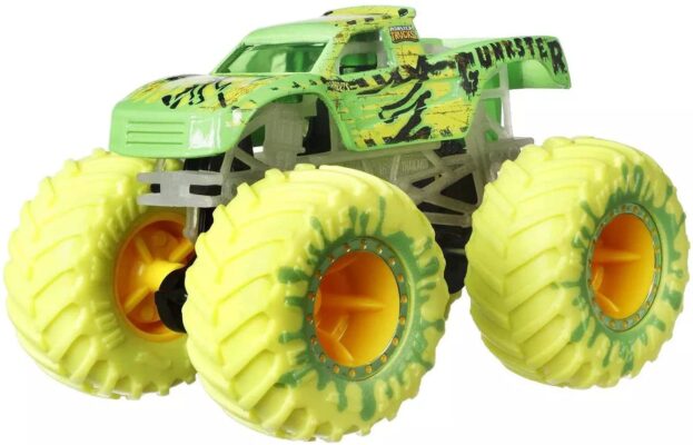 Hot Wheels Monster Trucks Glow in the Dark 10-Pack Collection Set