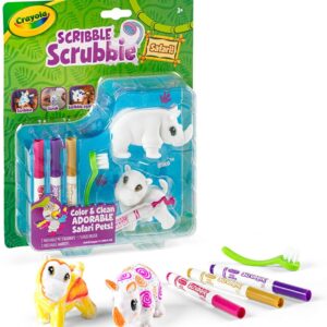 Crayola Scribble Scrubbie Pets, Rhino & Hippo