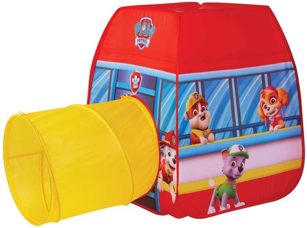 Paw Patrol Kids Tent Pop Up Play Tent with Tunnel