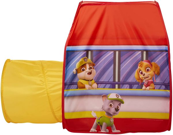 Paw Patrol Kids Tent Pop Up Play Tent with Tunnel