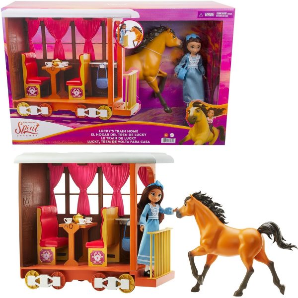 Mattel Spirit Untamed Lucky’s Train Home Playset