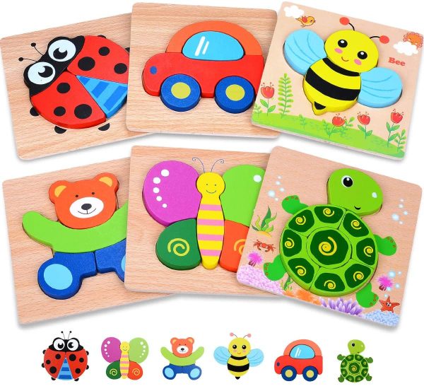 MAGIFIRE Wooden Toddler Puzzles Toys