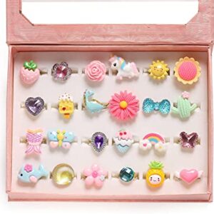 PinkSheep Little Girl Jewel Rings in Box