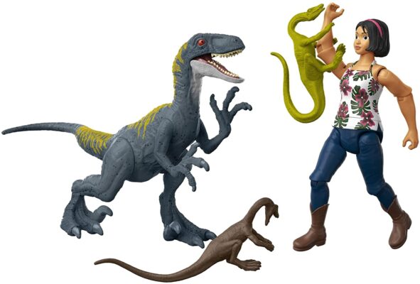 Jurassic World Human & Dino Pack Sammy & Velociraptor