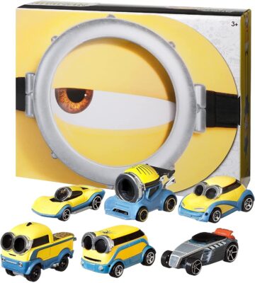 Hot Wheels Minions Bundle 6-Pack of Vehicles 1:64 Scale