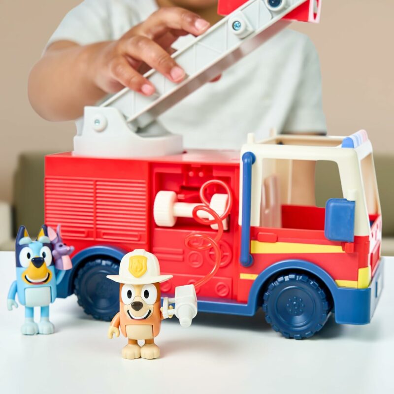 BLUEY Firetruck Firefighter Bingo and Bob Bilby Figures