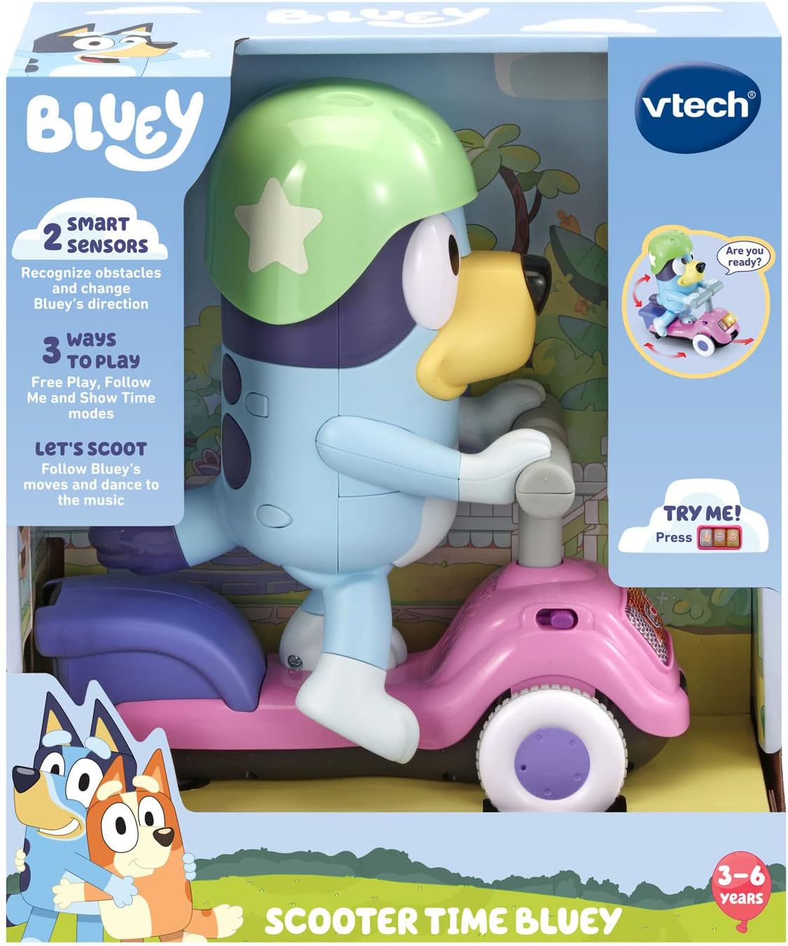 VTech Bluey Scooter Time Bluey