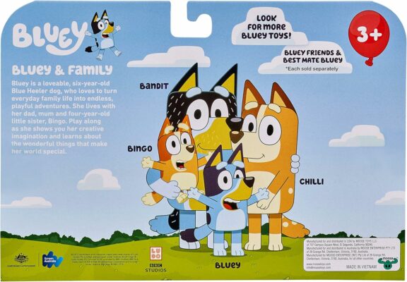 Bluey Figure 4 Pack Family Pack