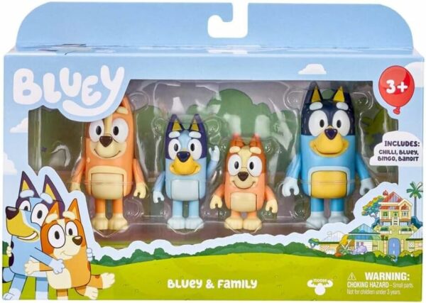 Bluey Figure 4 Pack Family Pack