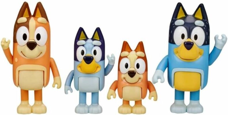 Bluey Figure 4 Pack Family Pack