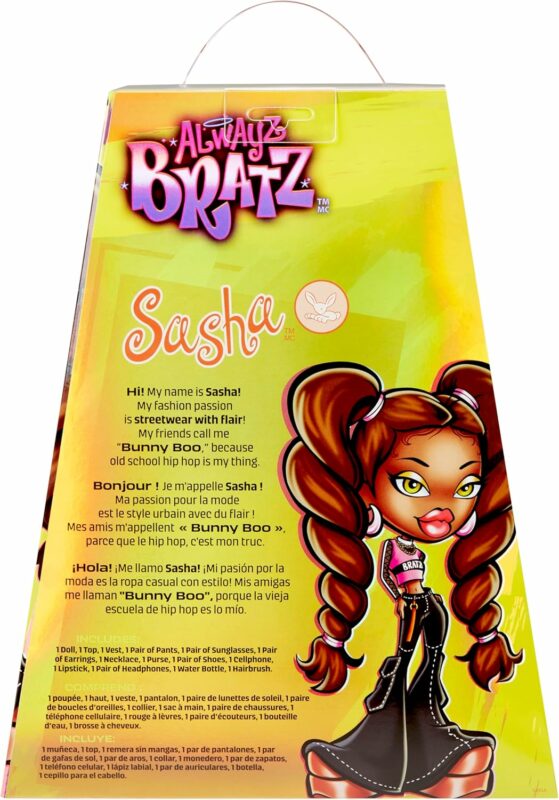 Bratz Alwayz Sasha Fashion Doll with 10 Accessories