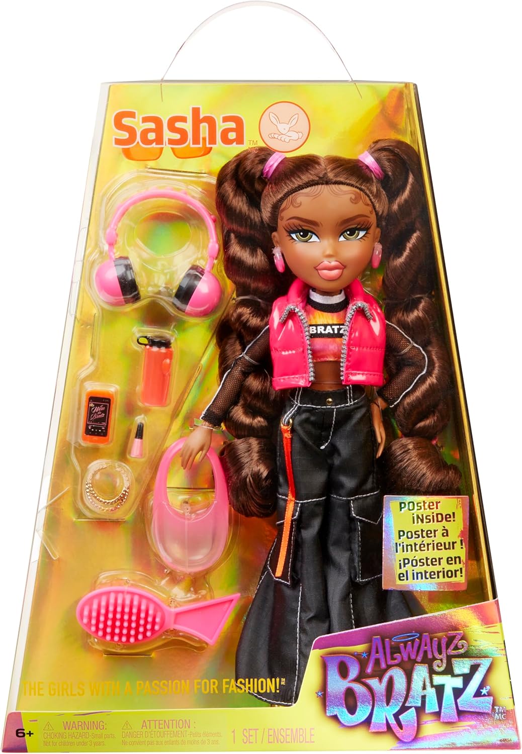 Bratz Alwayz Sasha Fashion Doll with 10 Accessories